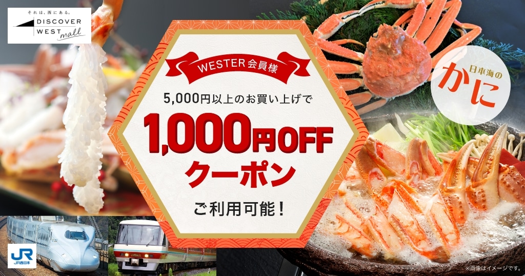 WESTER会員様限定：1,000円オフクーポン