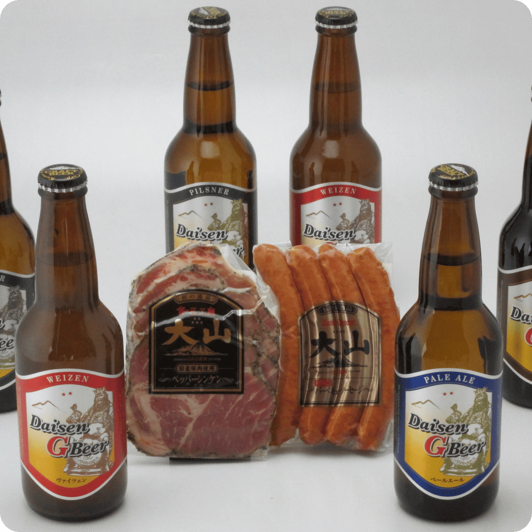 大山Gビール・大山ハムセット