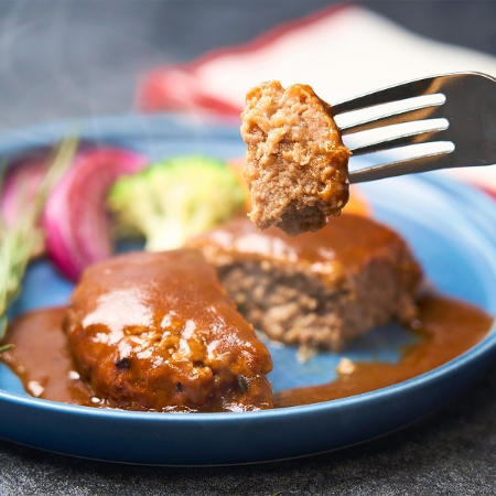 大井肉店　神戸ビーフと三田ポークの煮込みハンバーグ詰合せ(6個入り)