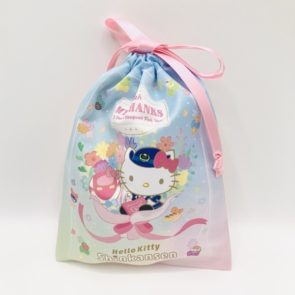ありがとうハローキティ新幹線　巾着