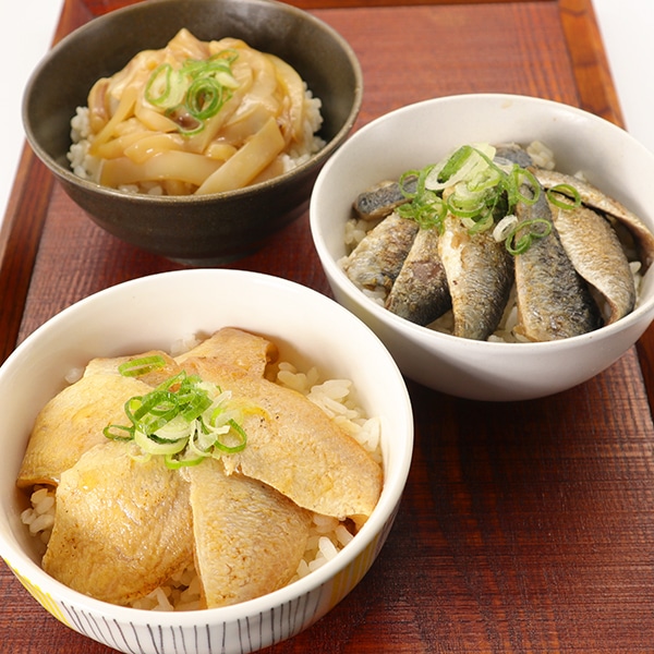 島根漬け丼セット（炙りのどぐろ・炙りいわし・イカ）3食セット