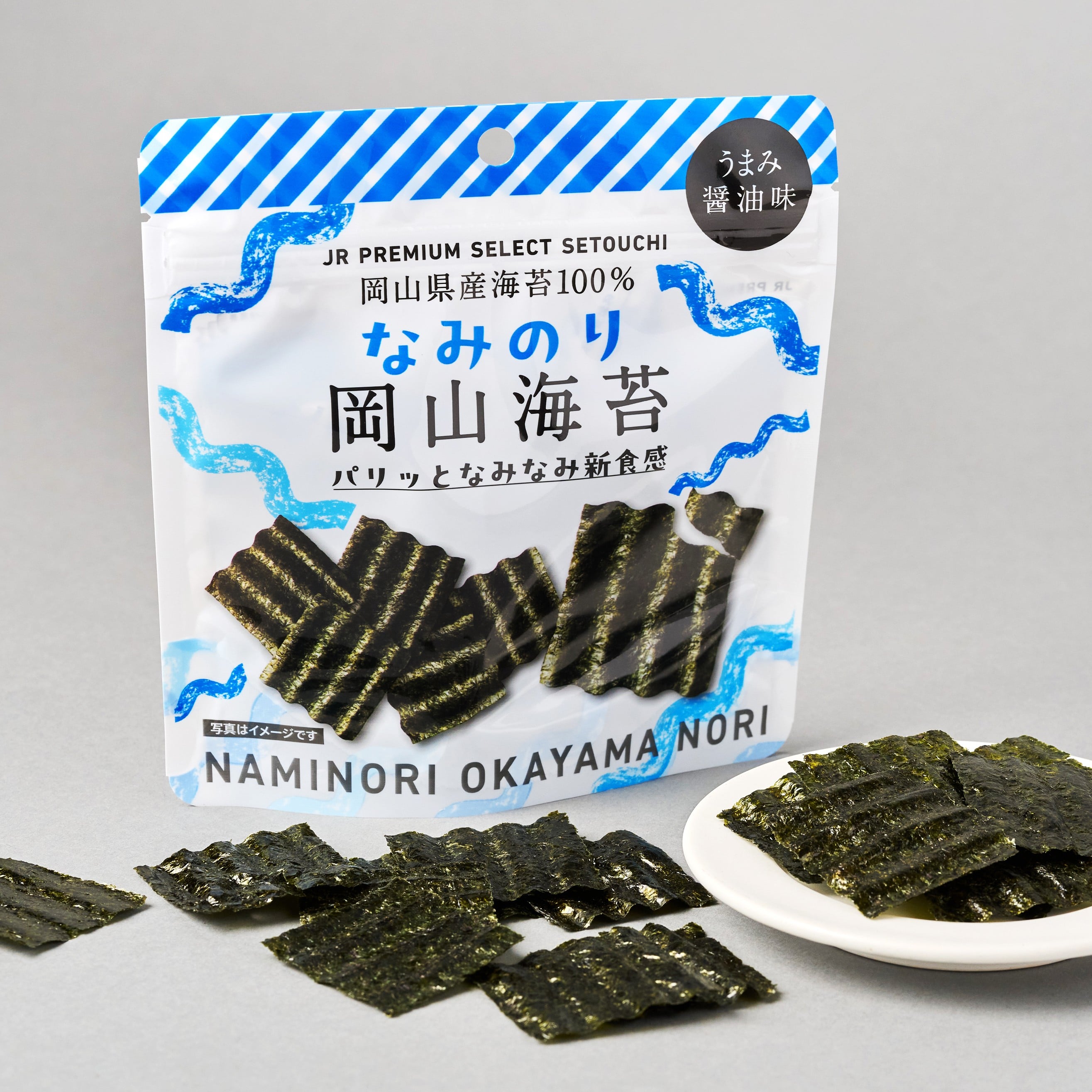 JR PREMIUM SELECT SETOUCHI なみのり岡山海苔　うまみ醤油味×5セット
