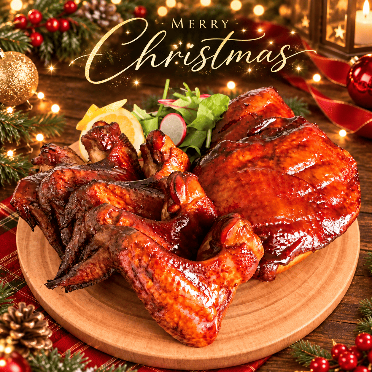 2026クリスマス Mr.ROAST CHICKEN（ミスロ） Big手羽8本＆モモ肉3枚セット・凍眠冷凍