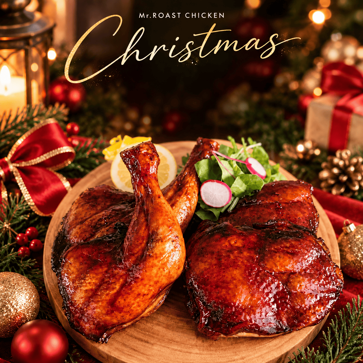 2026クリスマス Mr.ROAST CHICKEN(ミスロ) レッグチキン&モモ肉セット・凍眠冷凍