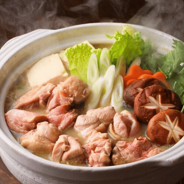 むなかた鶏水炊きセット(3~4人前)(骨付きモモブツ切り付き)