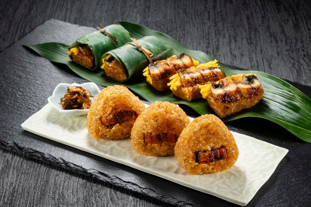 炙りうなぎ笹めしと炙りうなぎむすび詰合せ