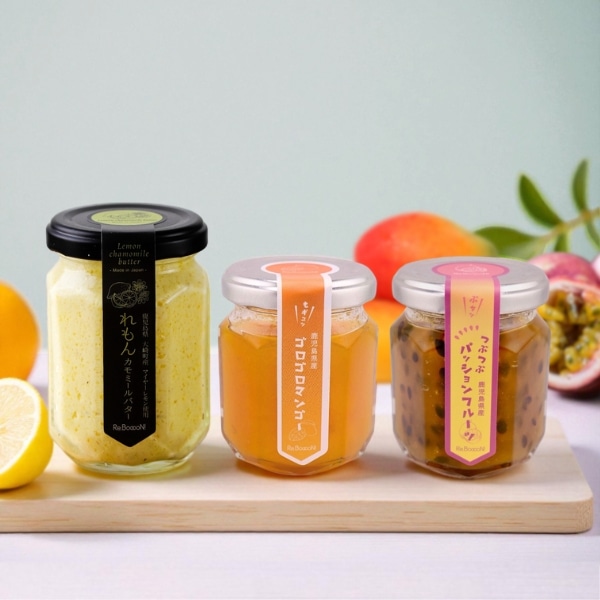 鹿児島産 無添加人気フルーツバター&ジャムセット ギフトボックス