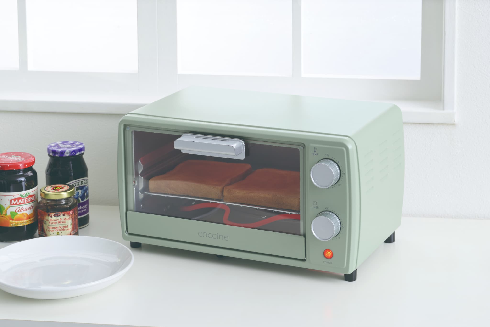 コッチネ オーブントースター9L(スモークグリーン)