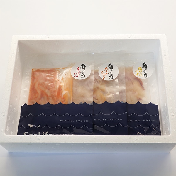 剣先イカ生珍味 3種セット