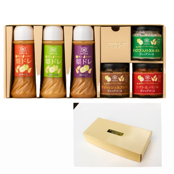 梨とらっきょうで作った梨ドレ・ディップソース詰合せギフト