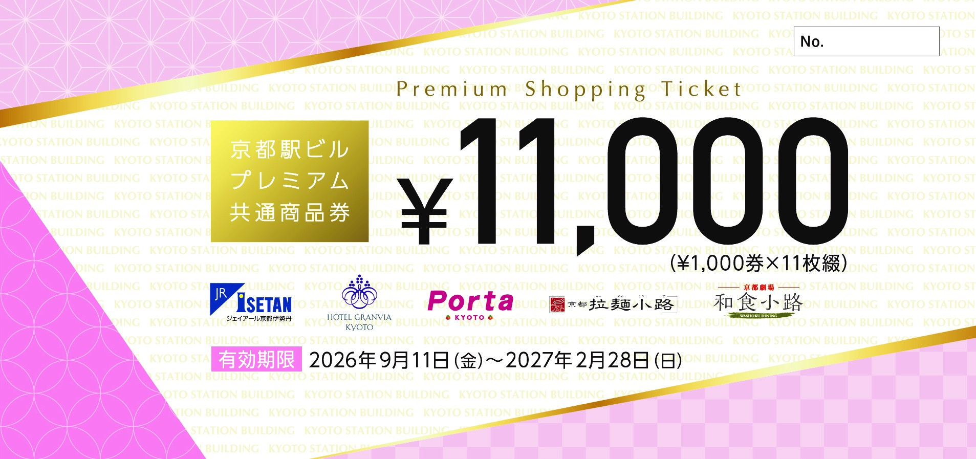 京都駅ビルプレミアム共通商品券