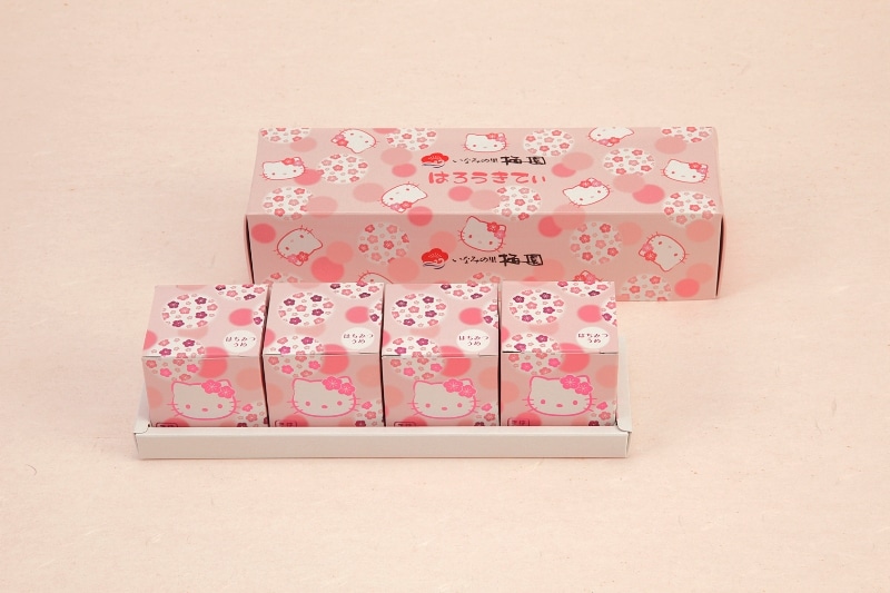 【ハローキティコラボ】紀州南高梅はちみつうめ 4粒 ハローキティ はちみつうめ味