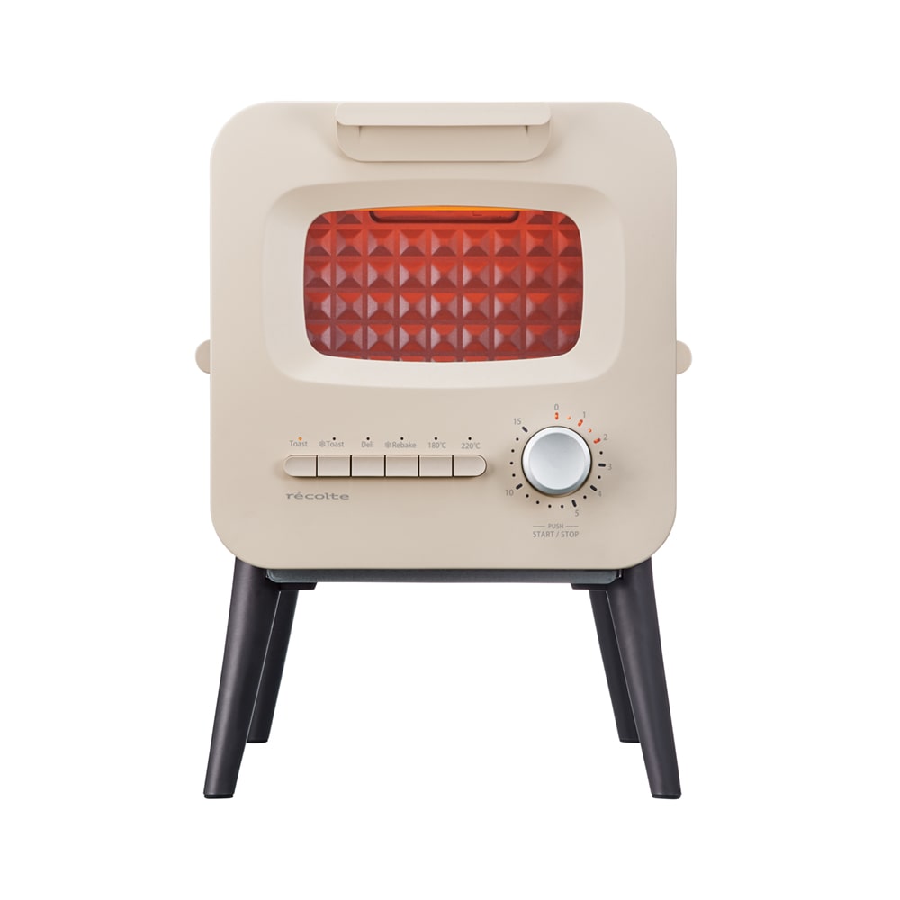 <レコルト>スライドラックトースター・ホワイト