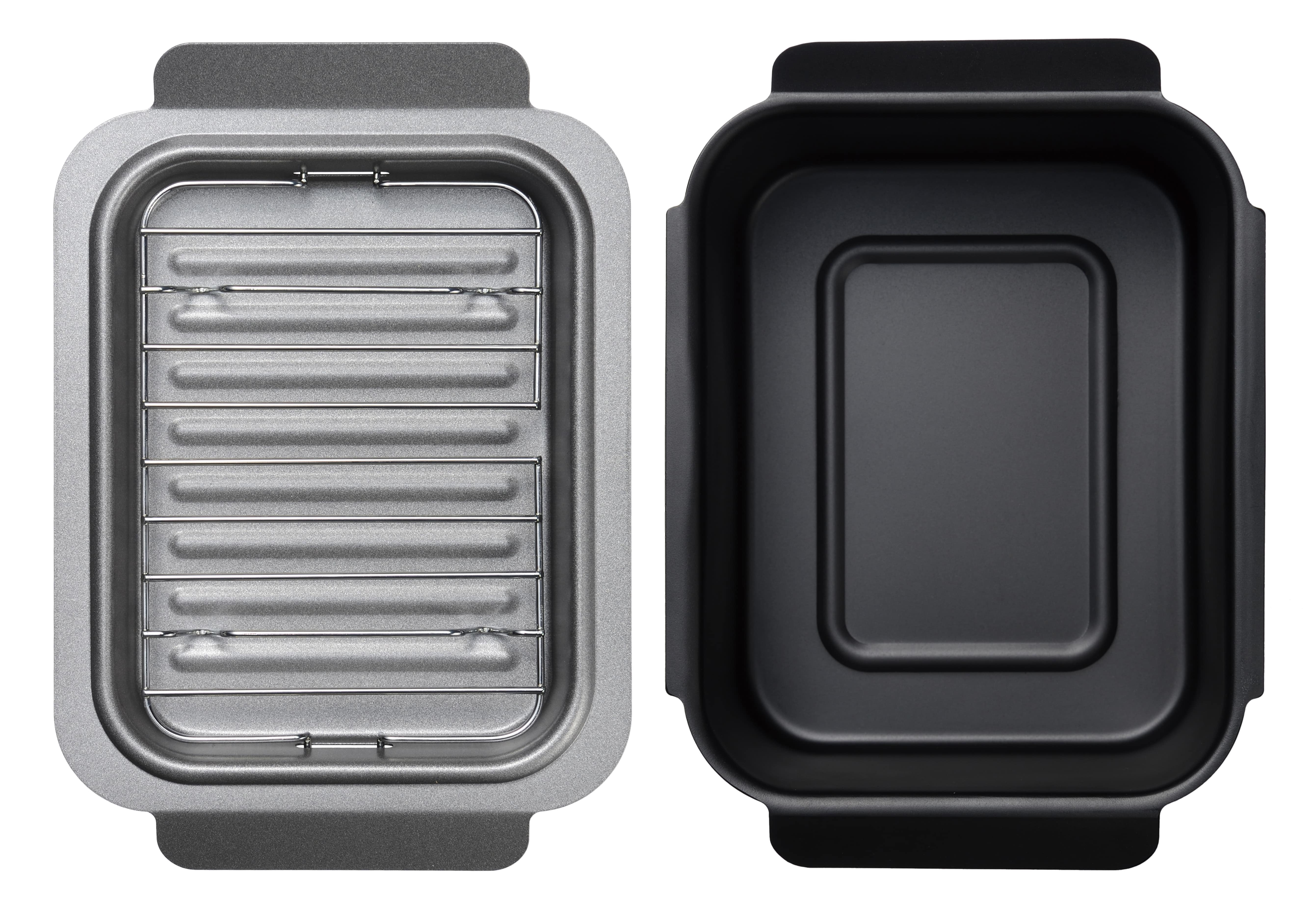 <ポコフリット>IH対応角型揚げ鍋ミニ（アミ付）