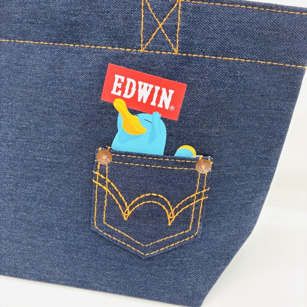 カモノハシのイコちゃん×EDWIN　ミニトートバッグ