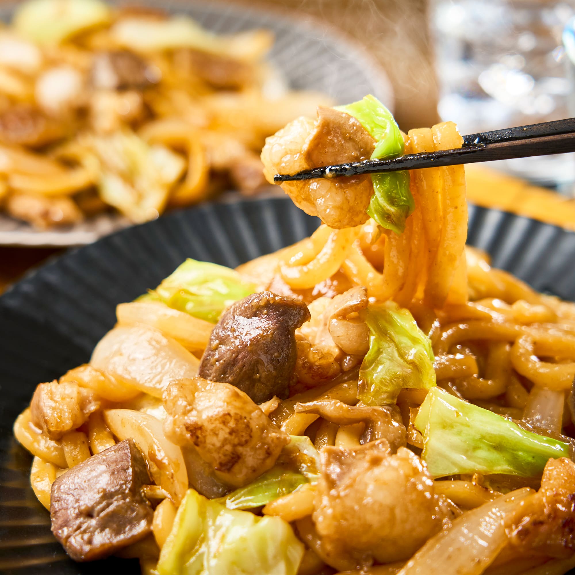 津山ホルモンうどんセット