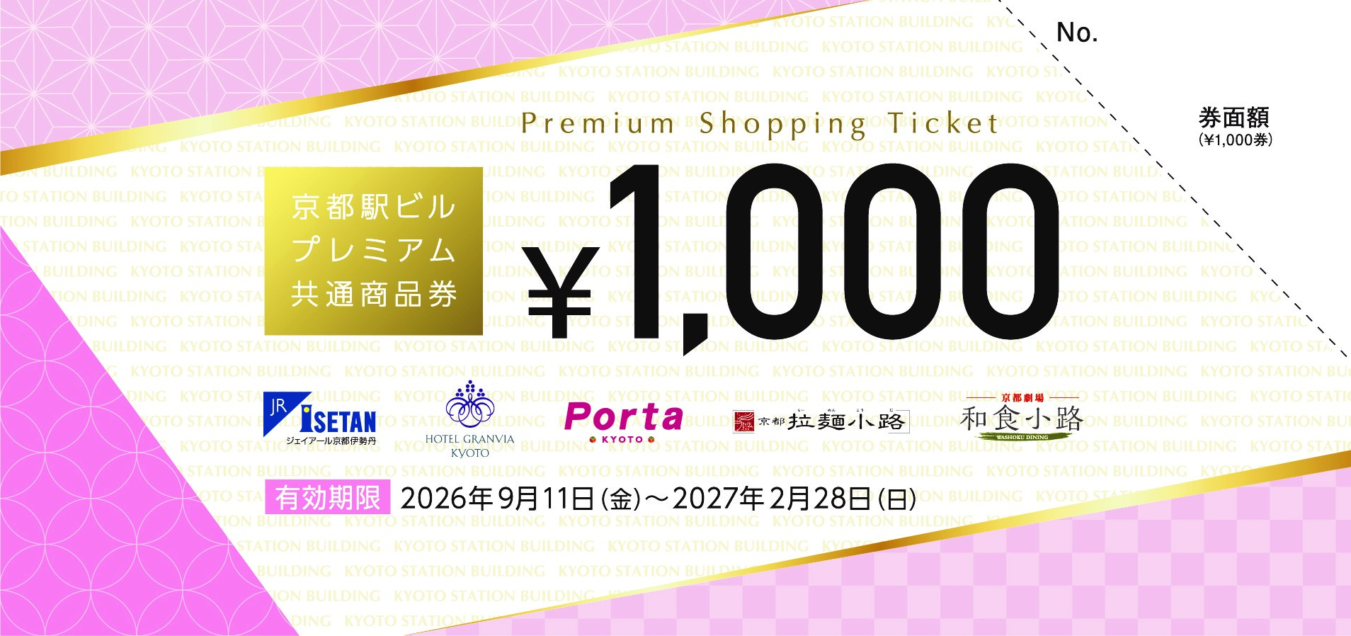 京都駅ビルプレミアム共通商品券