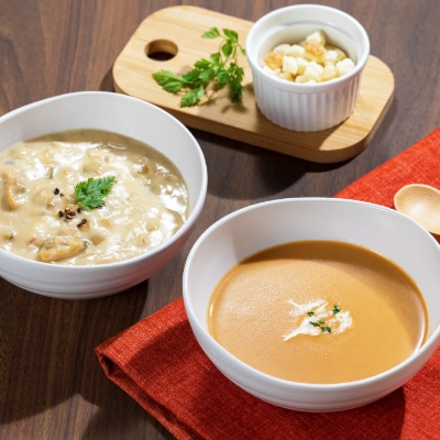 六角堂キッチン詰め合せ（ビーフカレー/キーマカレー/甘エビの濃厚ビスク/クラムチャウダー）計4個