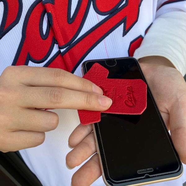 レザー 広島ジビエレザー×カープスマホクリーナー 1個