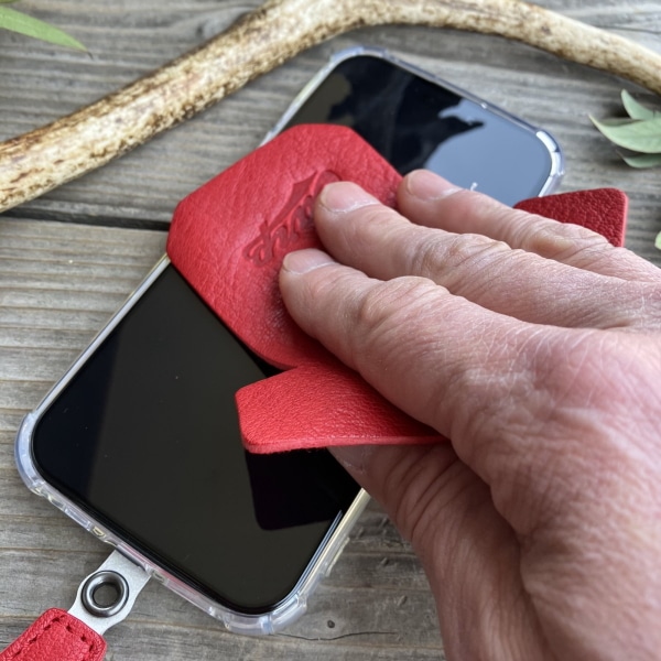 レザー 広島ジビエレザー×カープスマホクリーナーBIG 1個