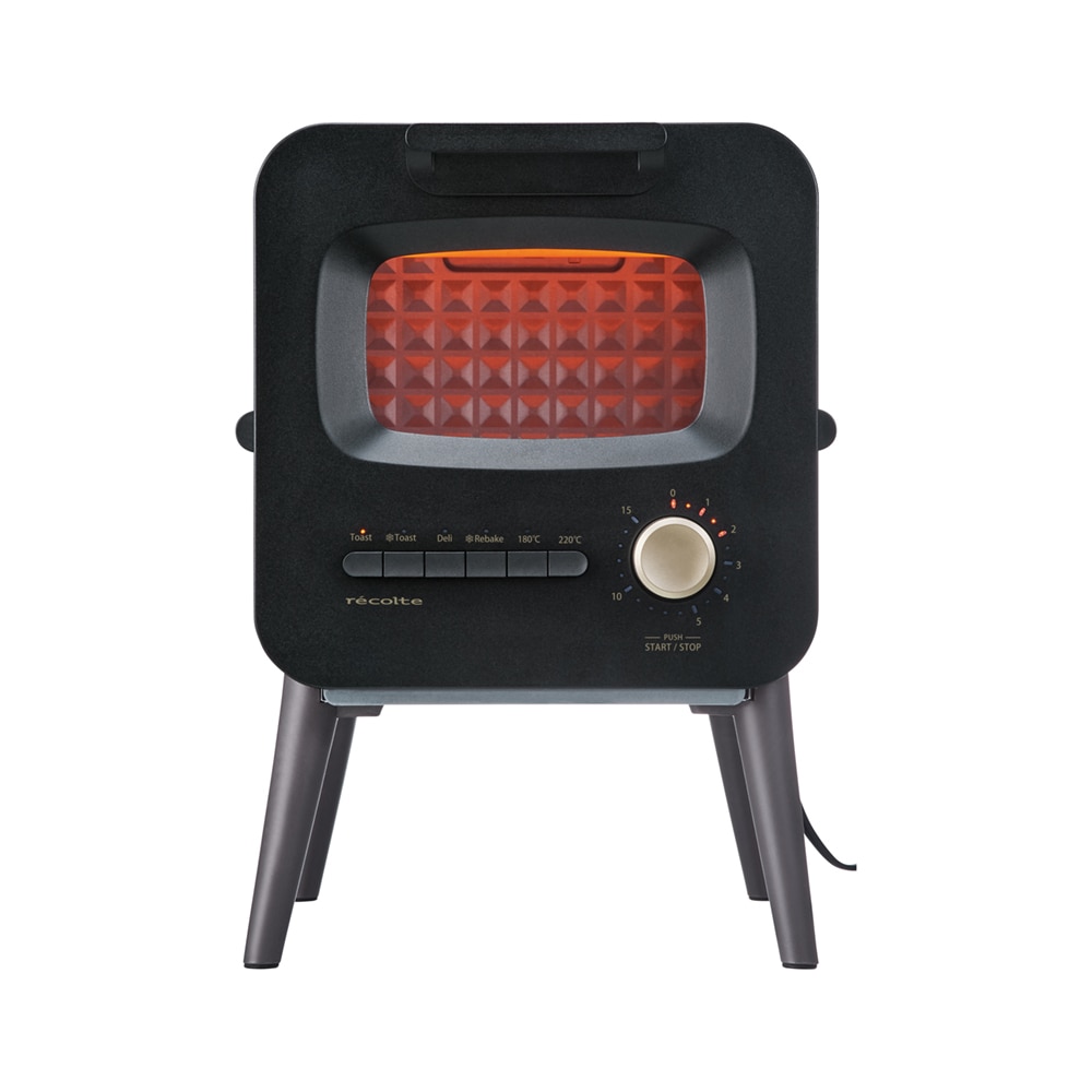 <レコルト>スライドラックトースター・ブラック