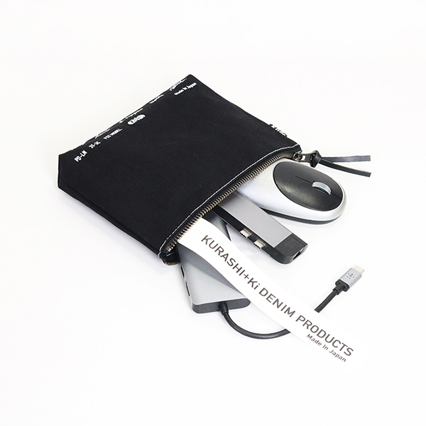 KURASHI+Ki Pouch  BK ブラック