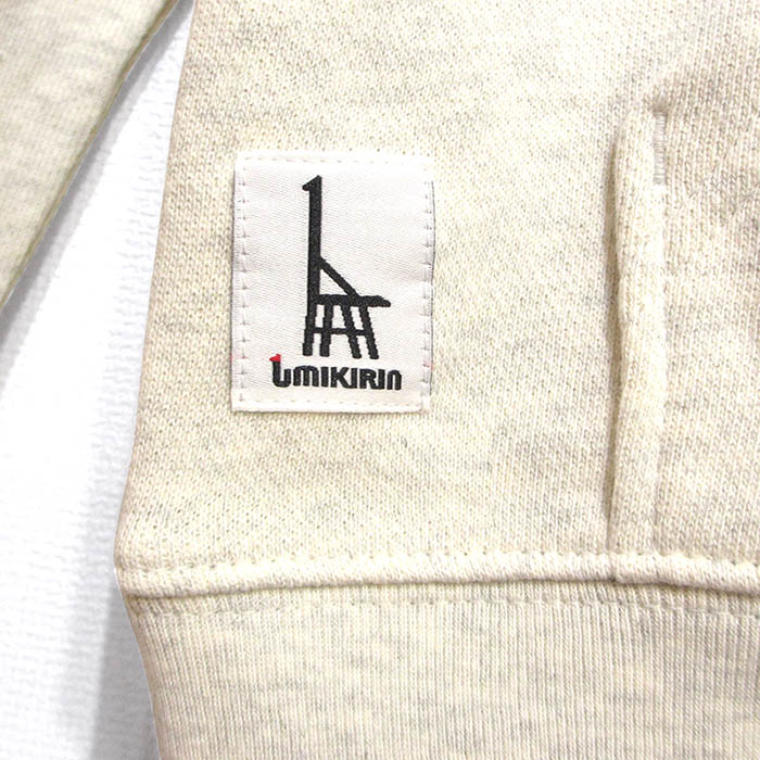 ウミキリン 大人パーカ オートミール杢 快速電車113系 M Mご希望の方はこちら