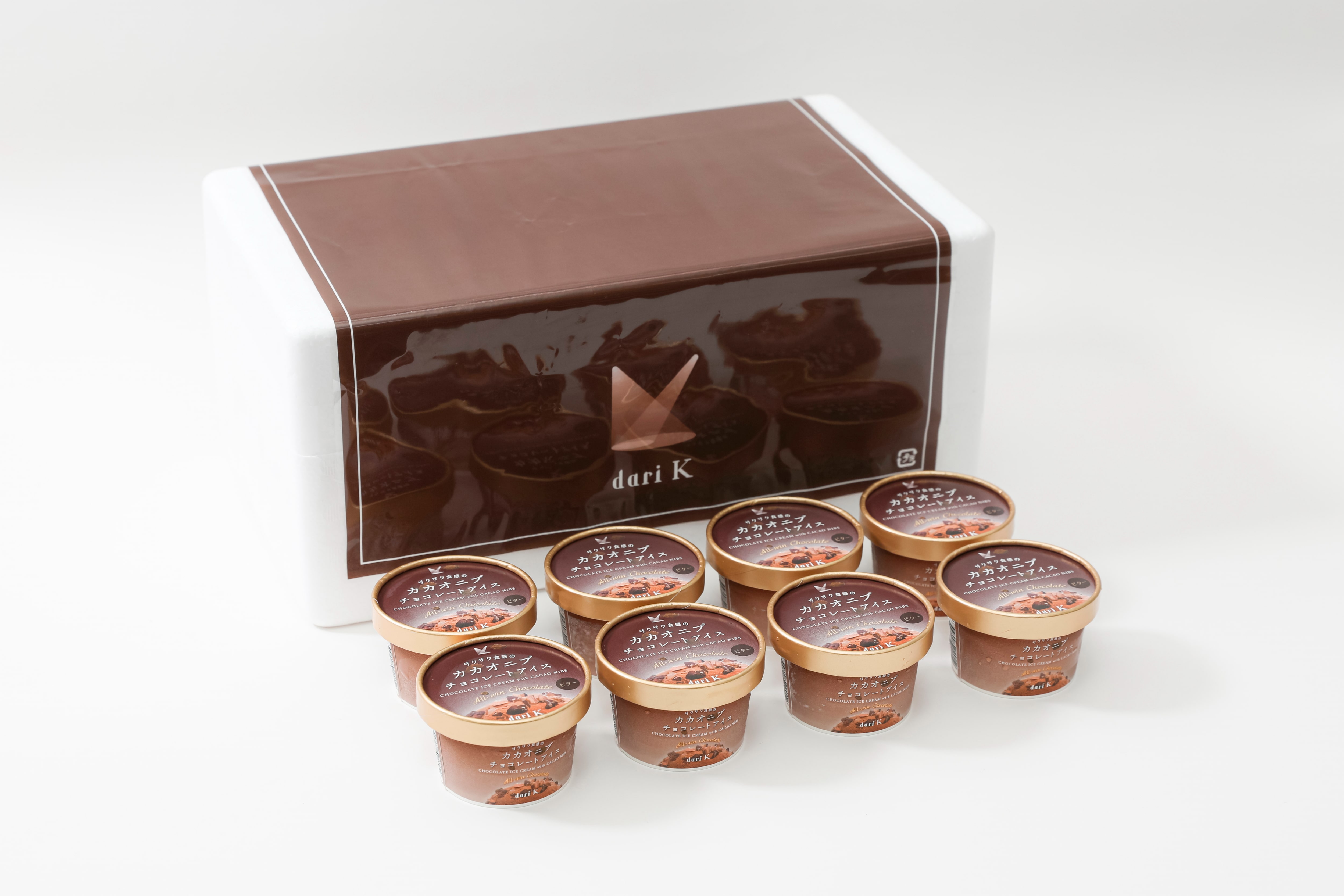 スイーツ ザグザグ食感のカカオニブチョコレートアイス 8個