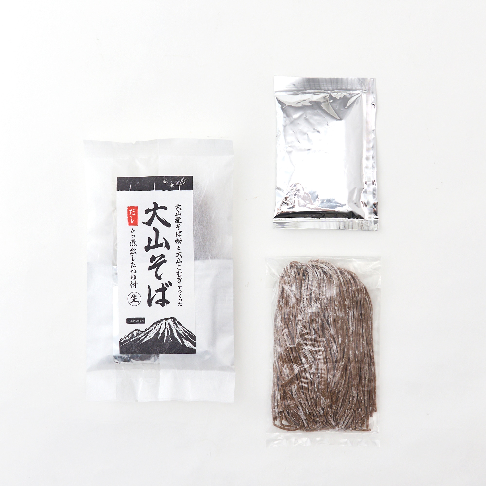 大山産そば粉と大山こむぎ粉でつくった大山そば 6食セット