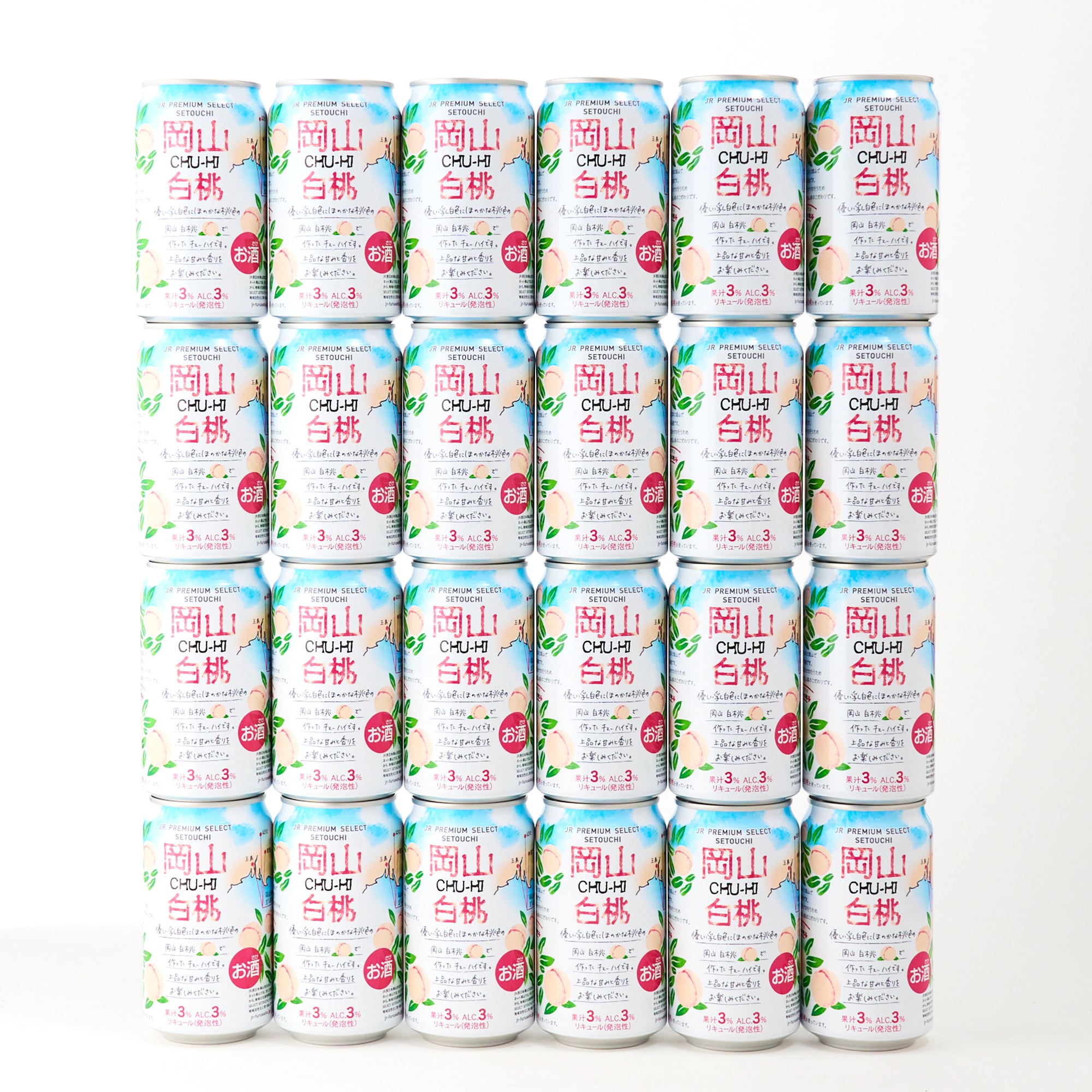 岡山白桃CHU-HI 350ml缶 24本入 JR PREMIUM SELECT SETOUCHI