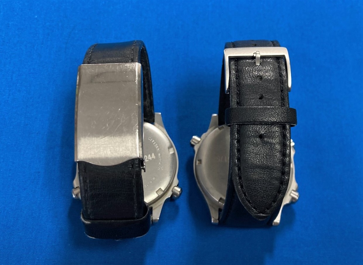 JR西日本公式】阪奈支社 腕時計 デジタルタイプ 皮ベルト（使用品