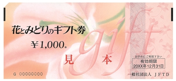 花とみどりのギフト券　5000円分