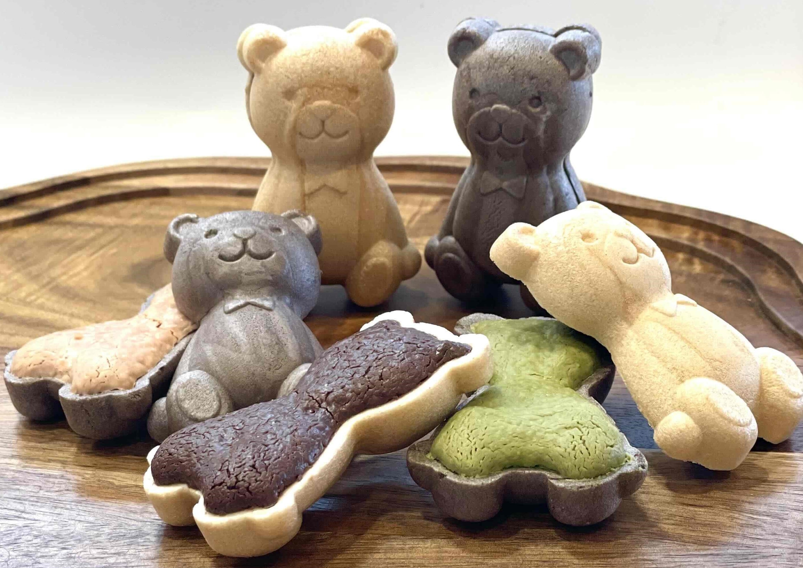 焼きチョコもなか TEDDY （チョコ4個・イチゴ3個・抹茶3個）: 近畿