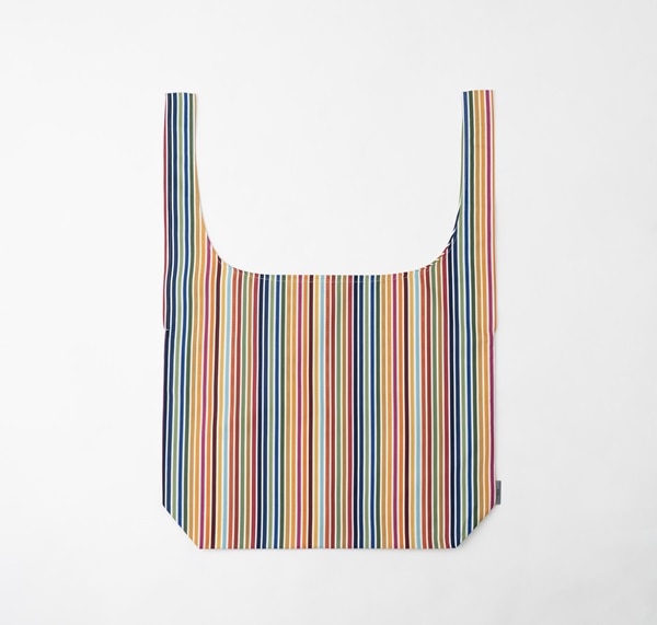 小倉 縞縞 シンプルショルダーバッグM(#136 黒多彩)(黒多彩-M): 九州