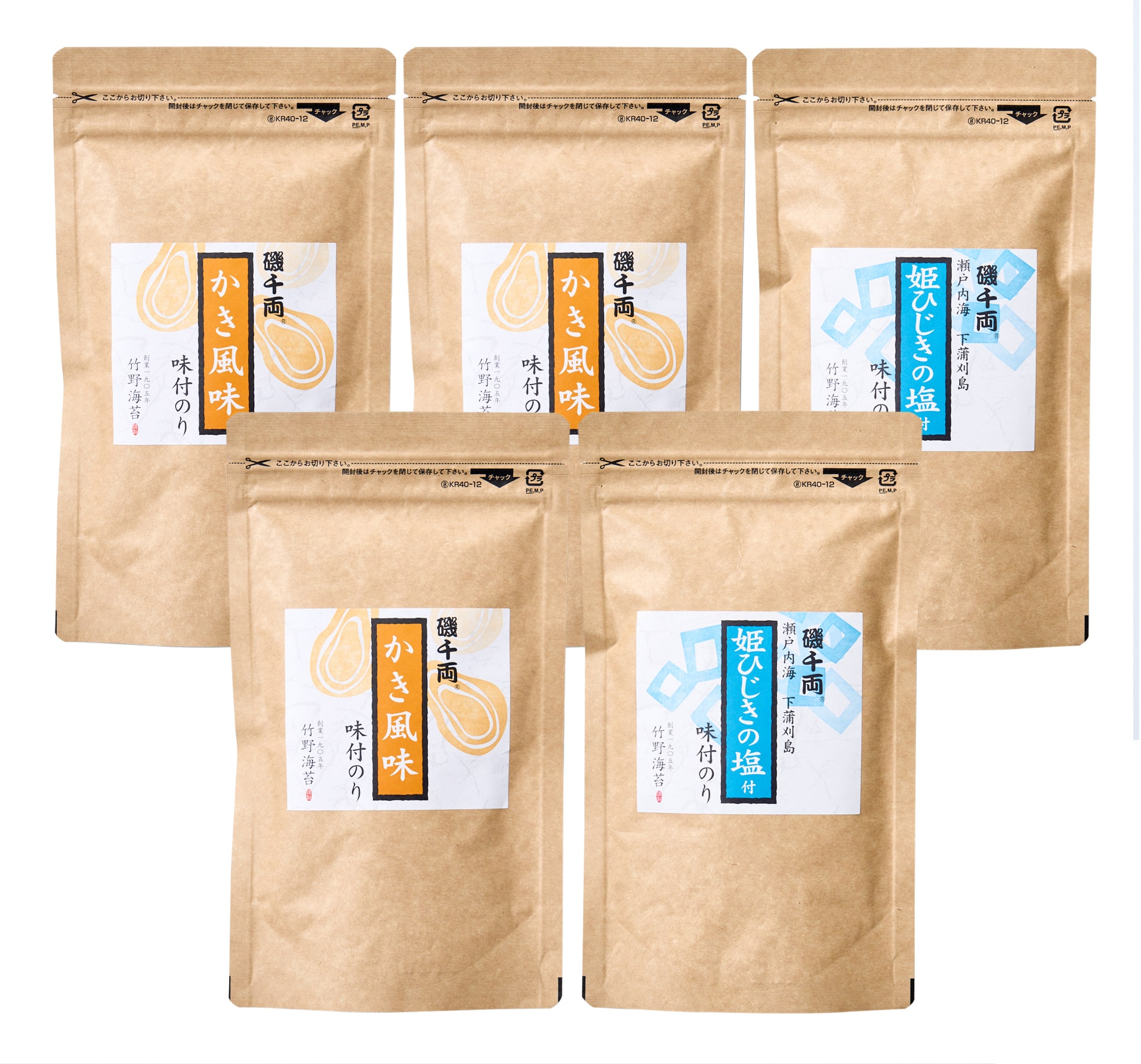 磯千両　味付のり詰合せ　5袋