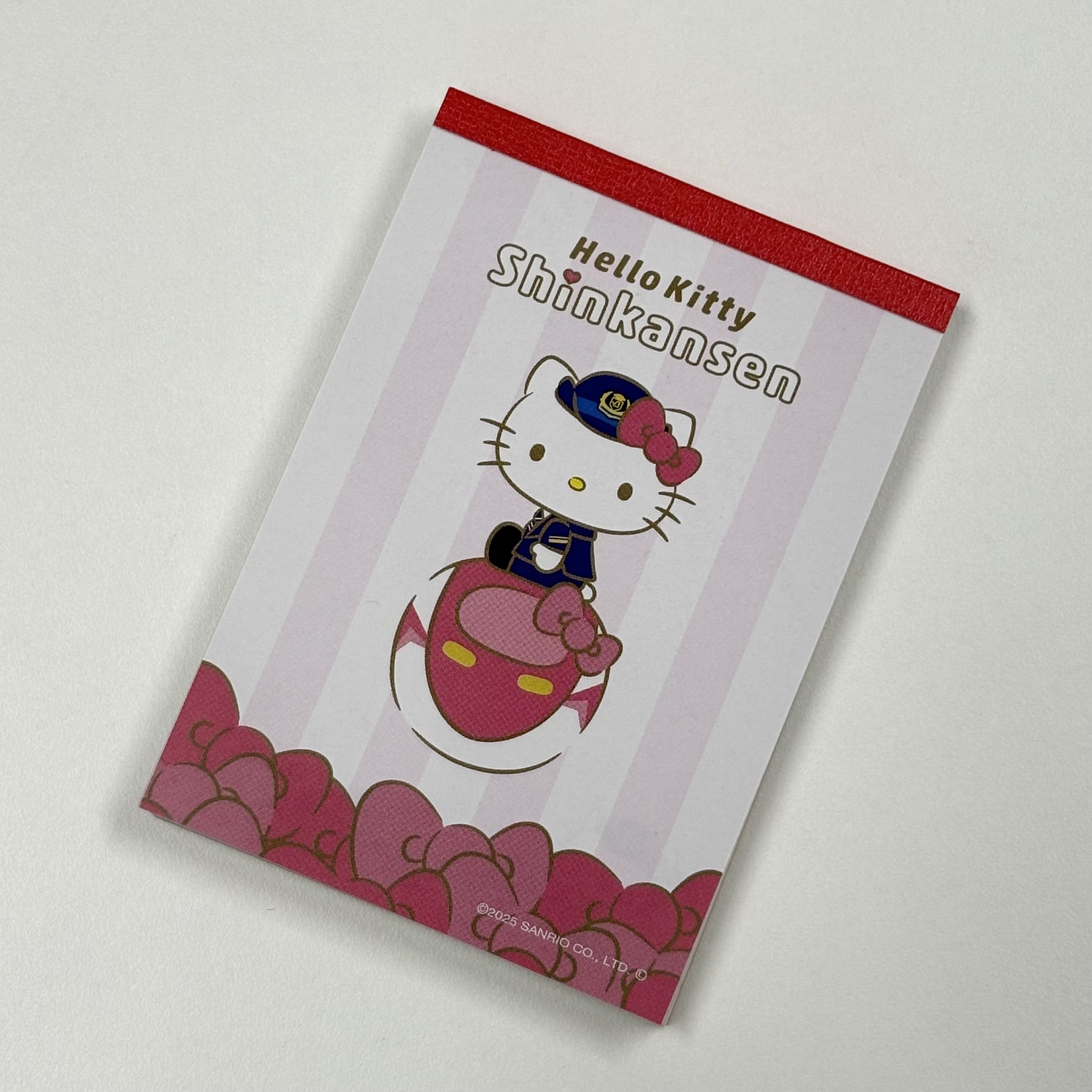 ありがとうハローキティ新幹線　メモ帳　Ribbon