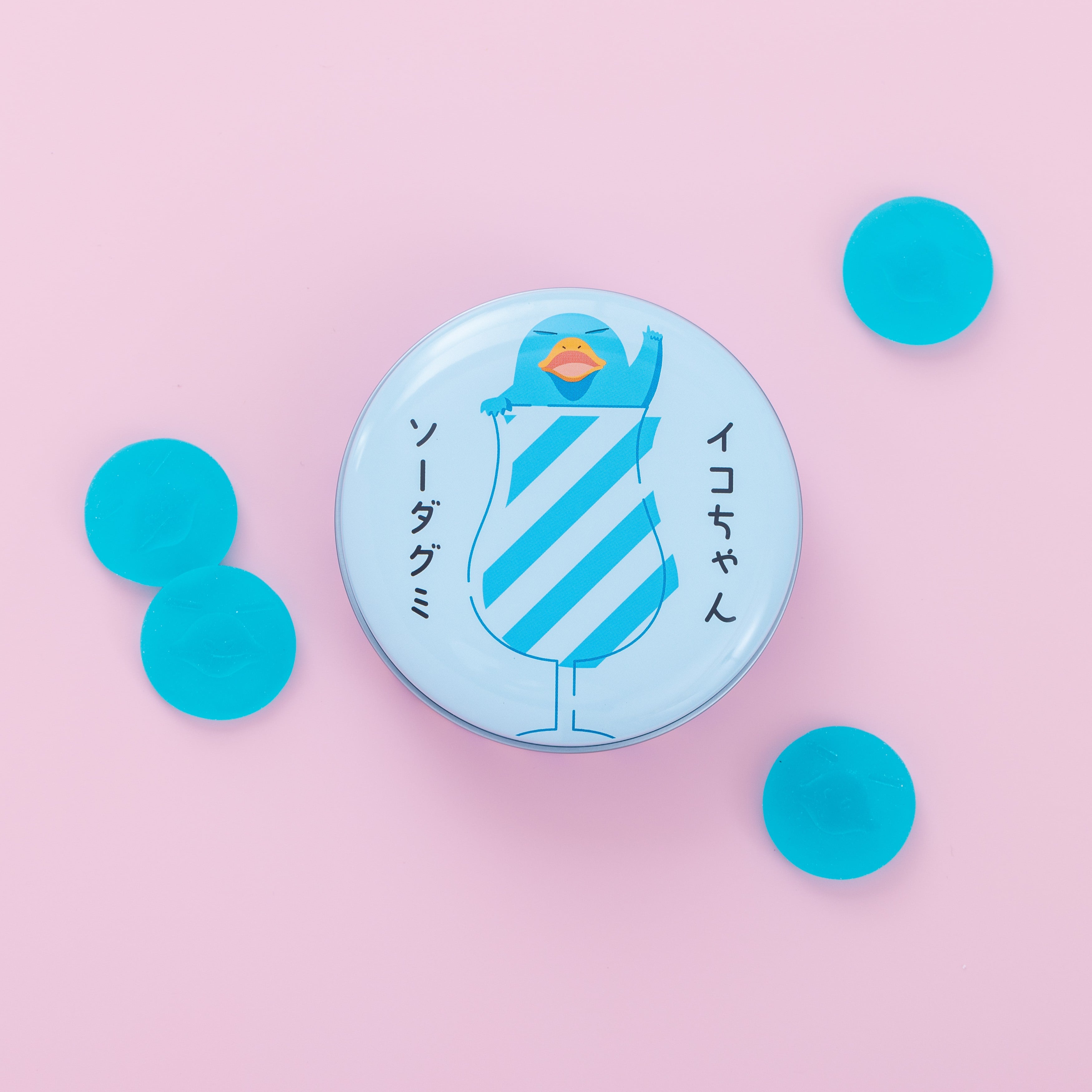 カモノハシのイコちゃん グミ缶