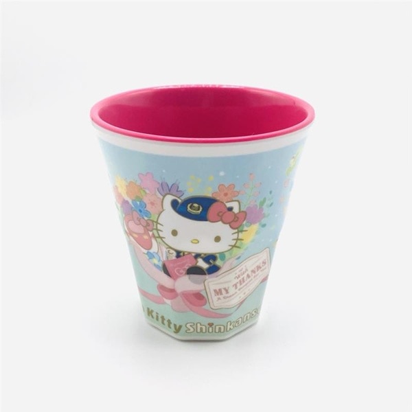 ありがとうハローキティ新幹線 メラミンカップ Bouquet