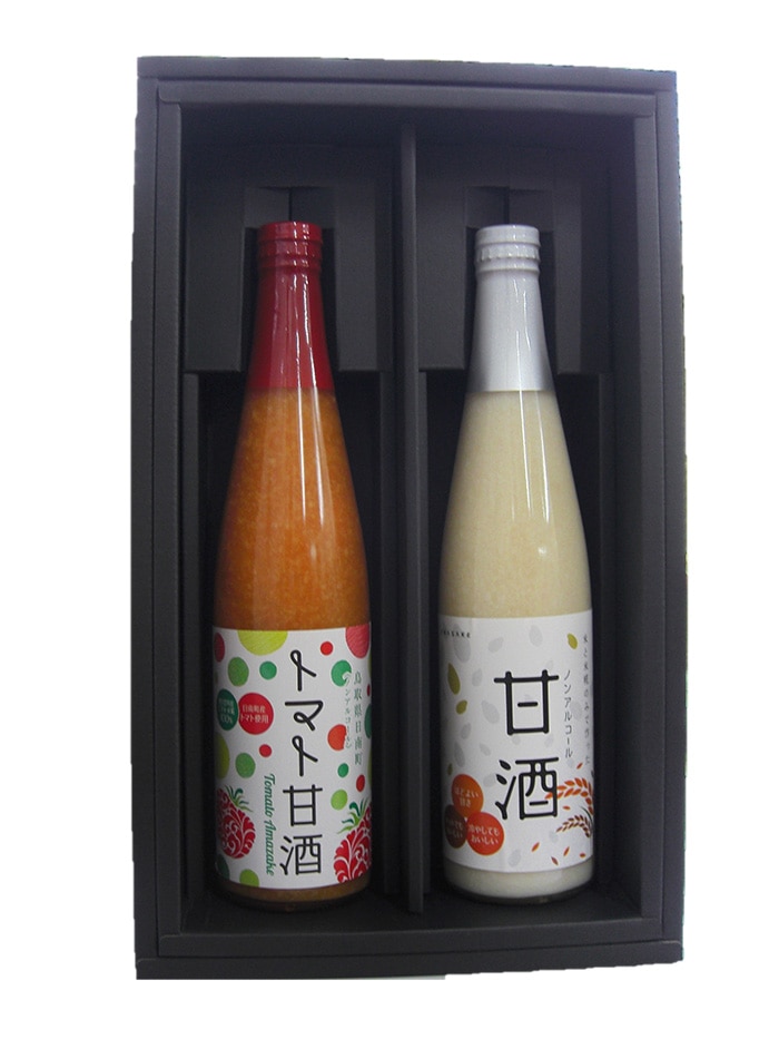 トマト甘酒・甘酒 紅白セット 各500ml