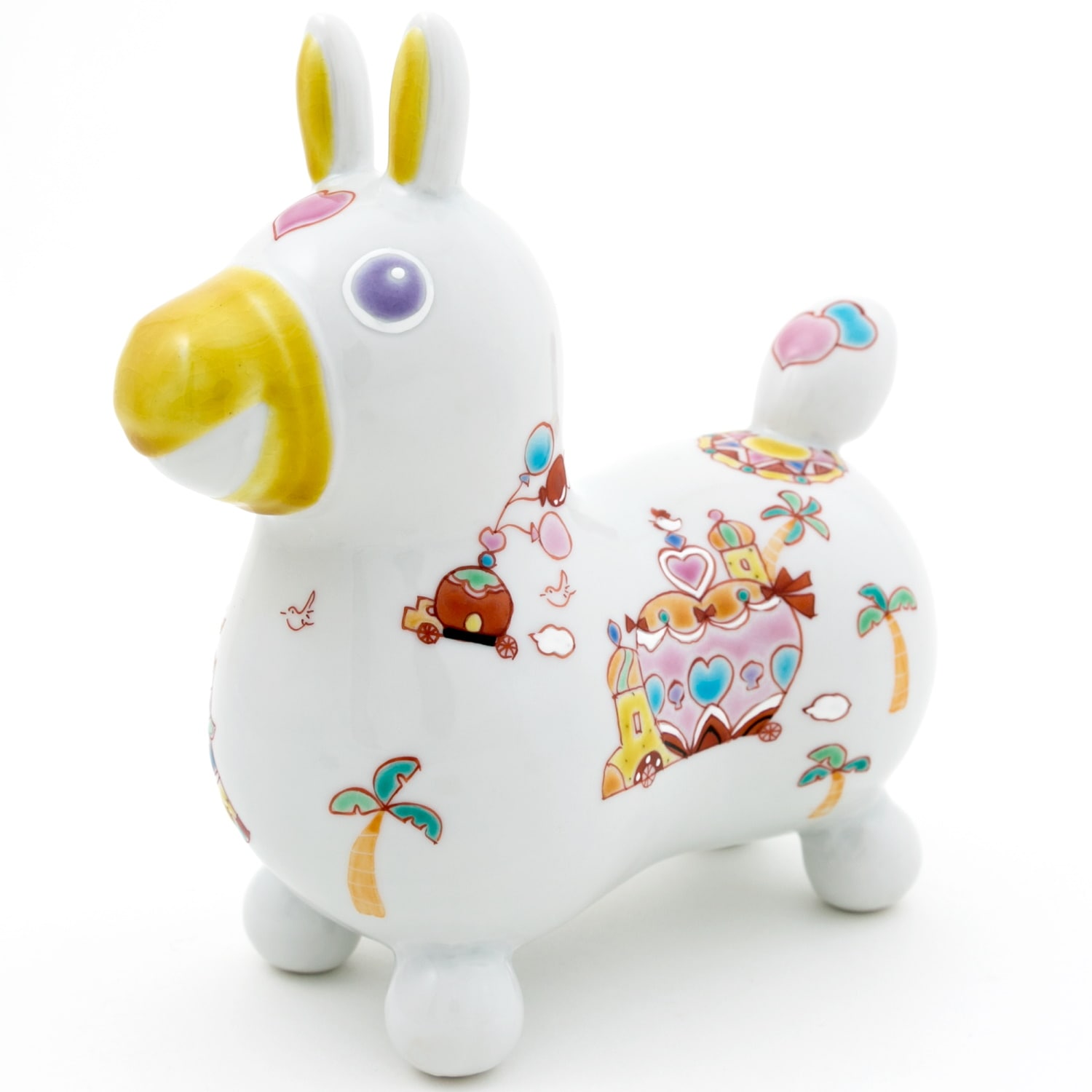 鑑賞用陶器 九谷焼ロディ 王様の遊行