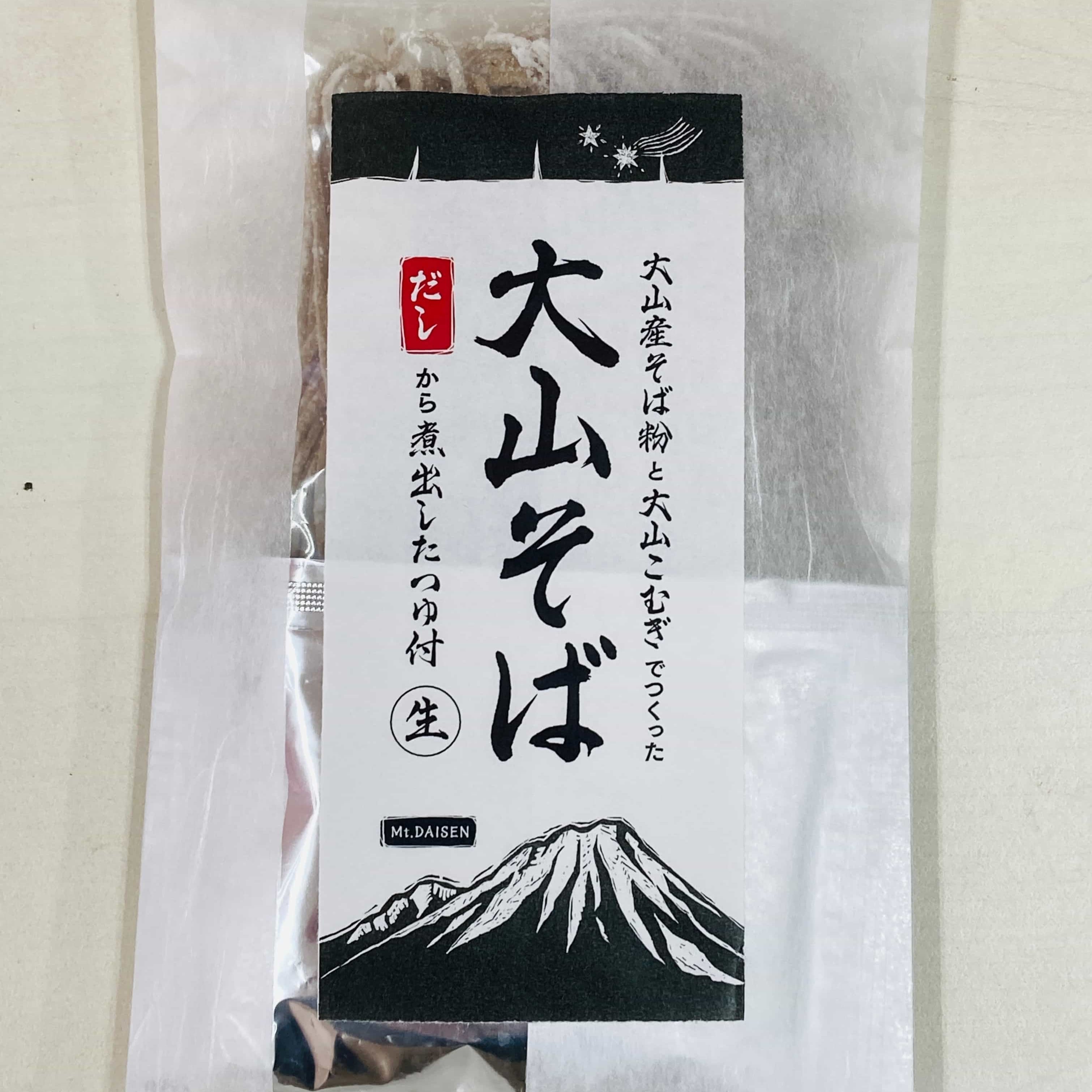 大山産そば粉と大山こむぎ粉でつくった大山そば