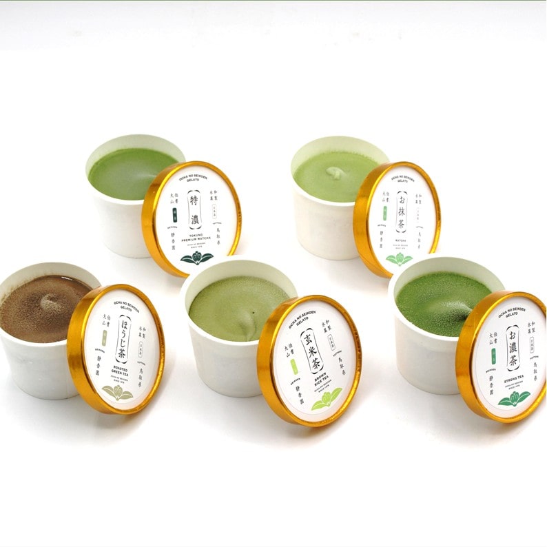 鳥取・大山 有機茶葉ジェラート ６個セット