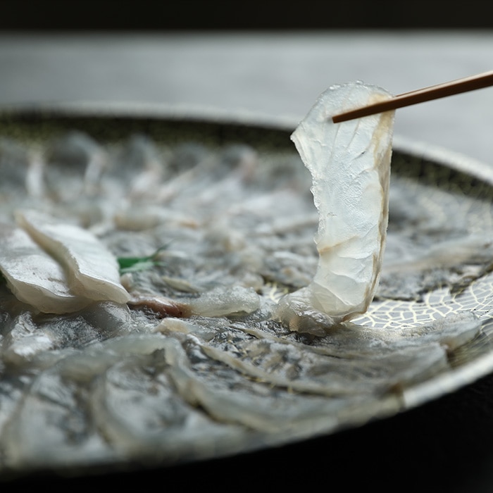 ひらめの大皿薄造り 170g