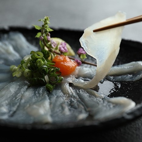 特製国産とらふぐてっさ+湯引き 50g