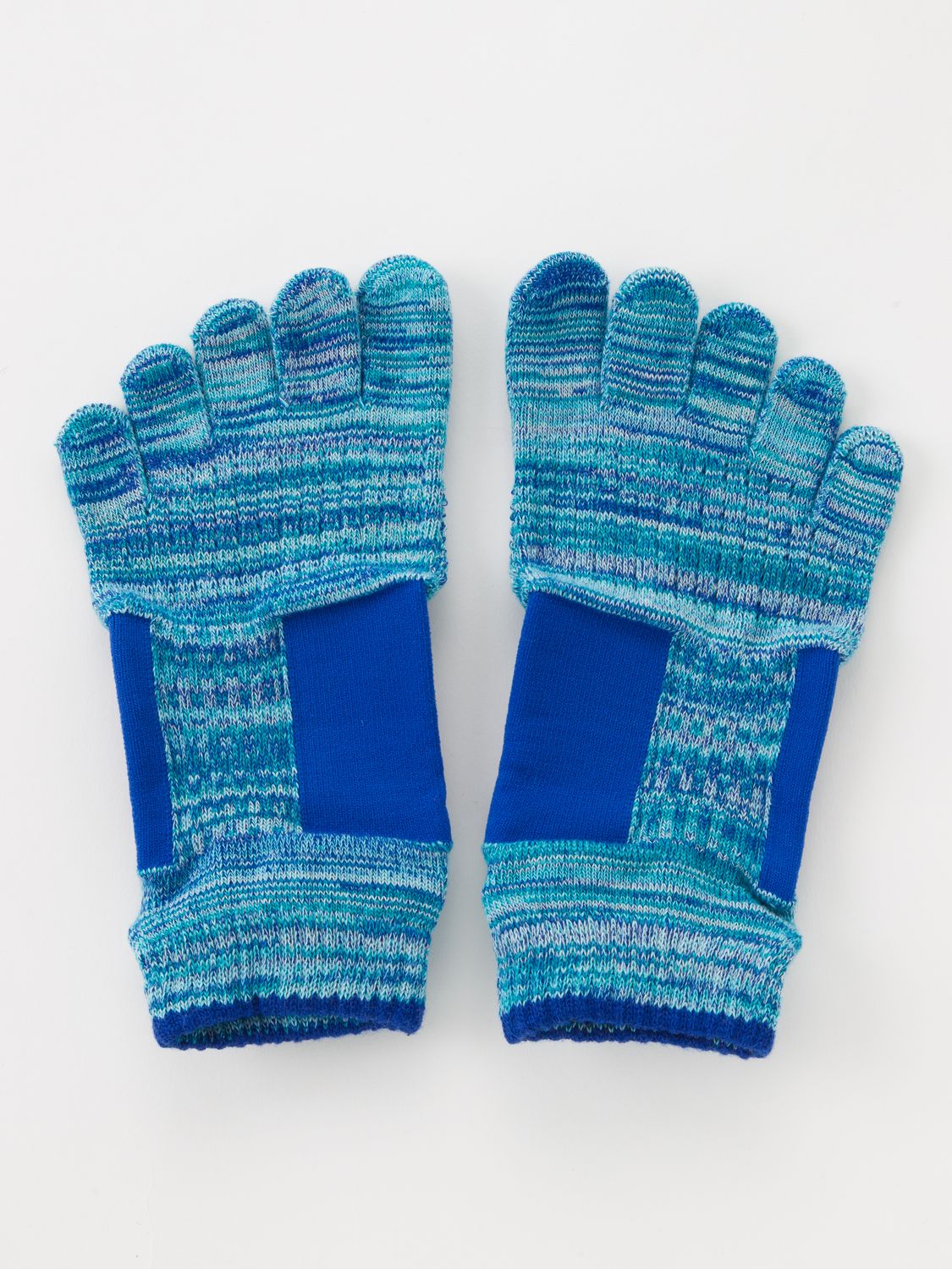 Foot archマーブルメッシュアンクル(Support Type) ロイヤルブルー 23-25