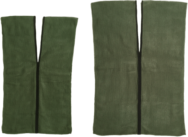 ニットエコバッグ(カーキS&カーキL)