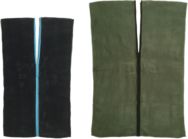 ニットエコバッグ(ブラックS&カーキL)