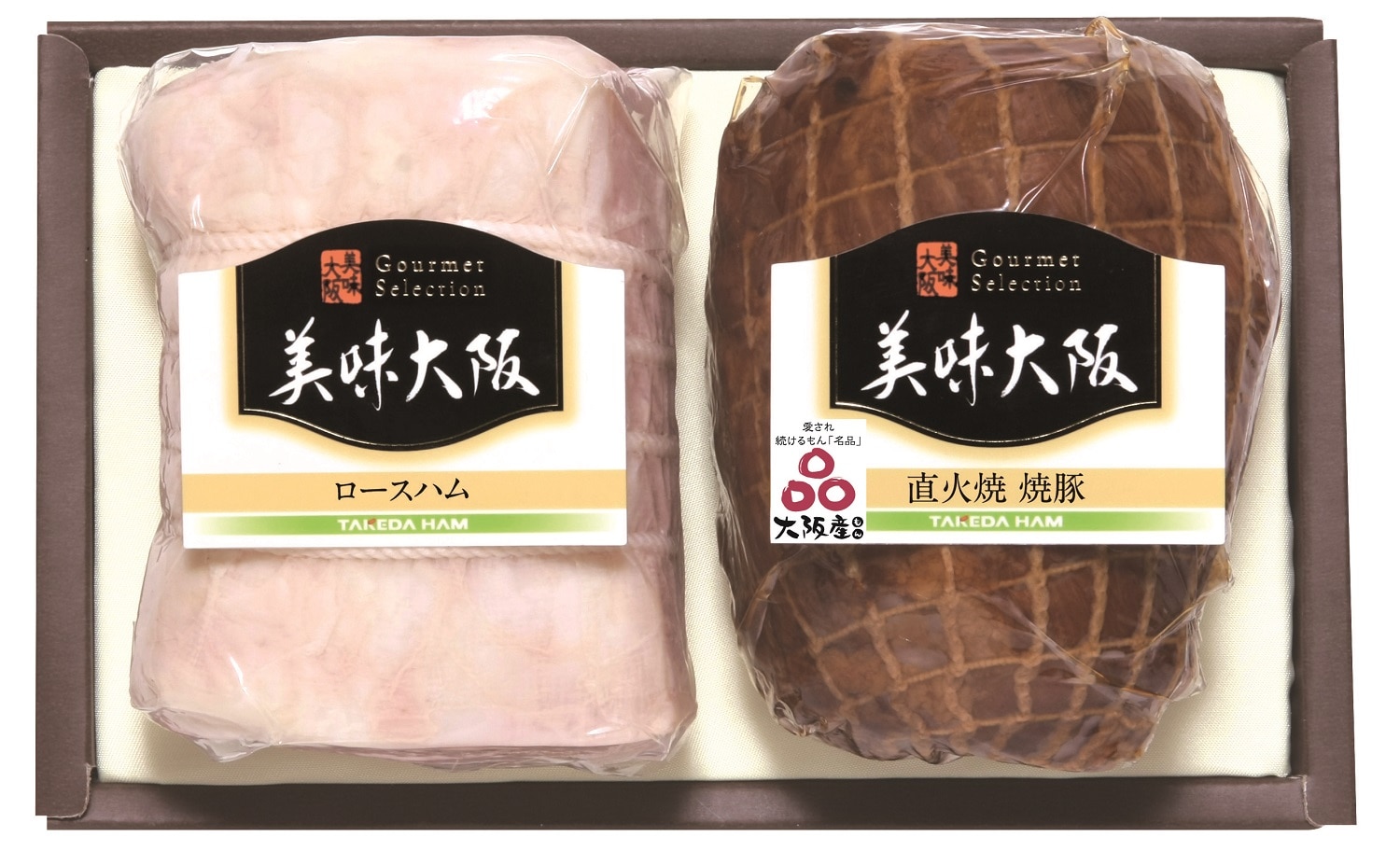 美味大阪ロースハム・焼豚セット 515g