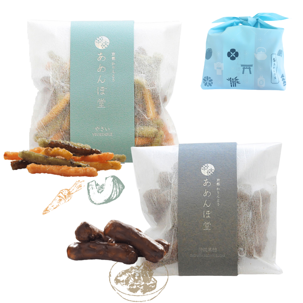 あめんぼ堂 和菓子 【巾着】かりんとう2個セット