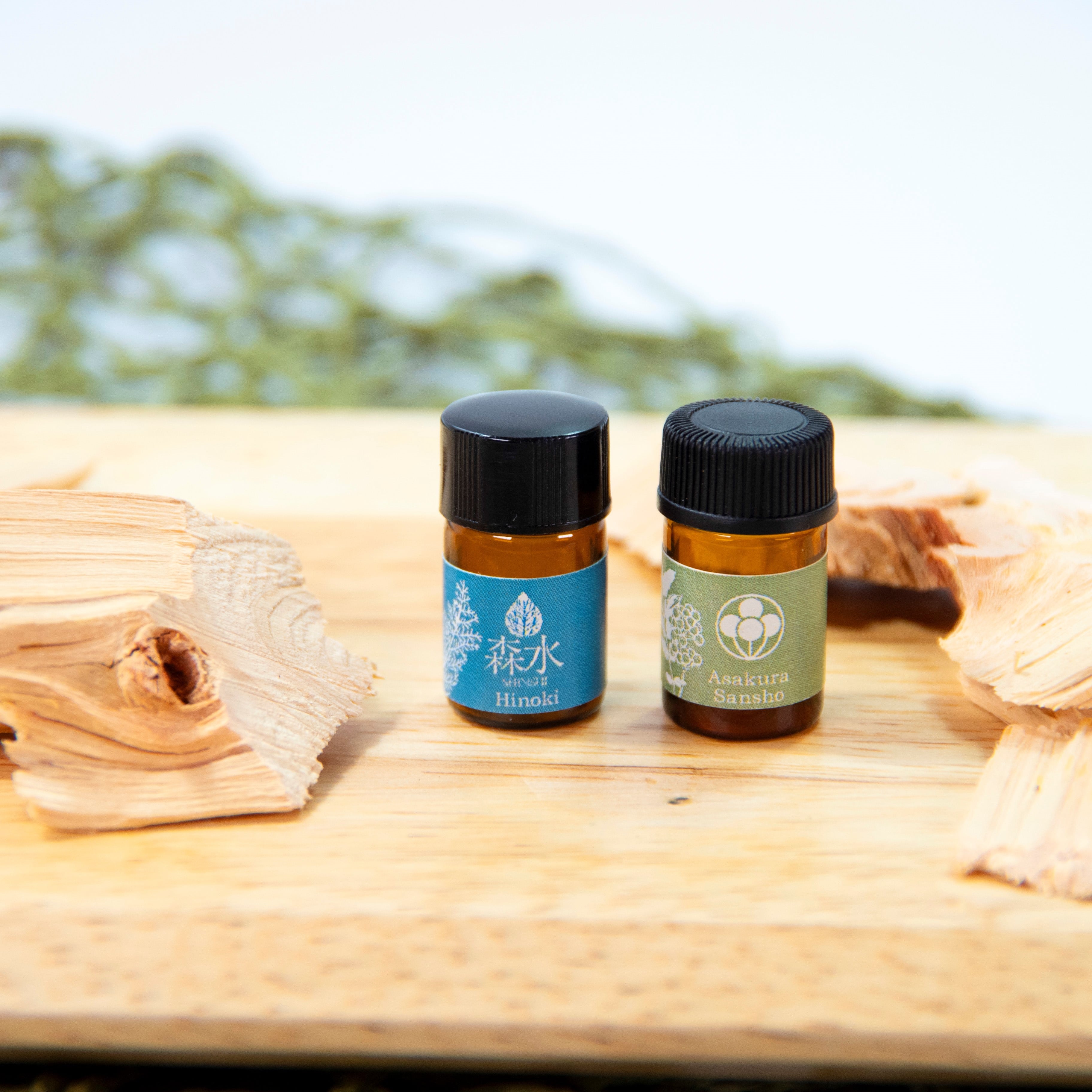工芸品・雑貨 kigi(山椒とひのき)精油セット 1.2ml×2個